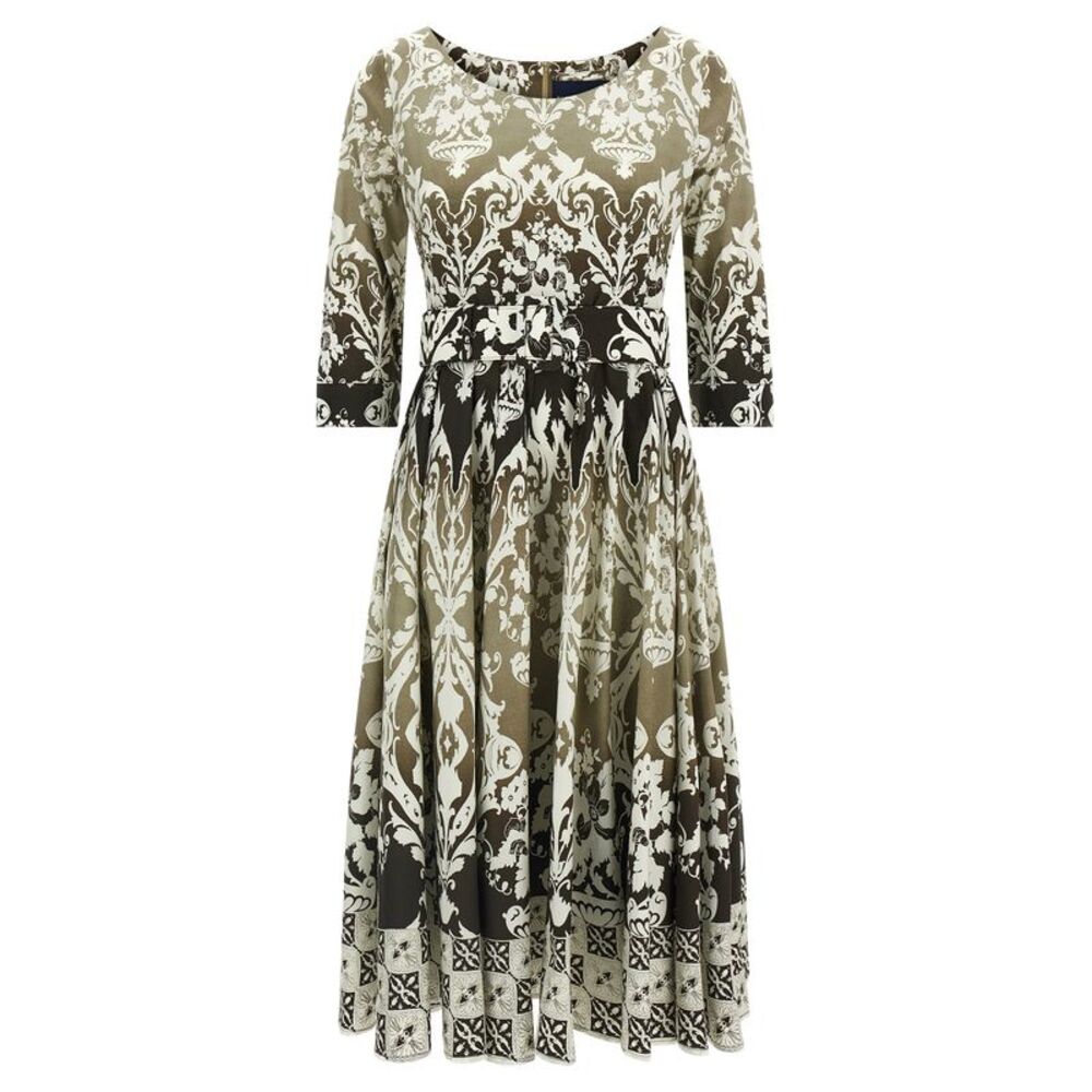 SAMANTHA SUNG Multicolor Cotton Midi Women's Dress
